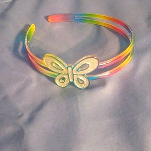 Girl's Rainbow Butterfly headband